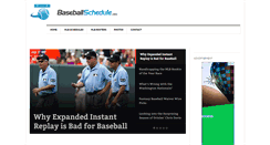 Desktop Screenshot of baseballschedule.org